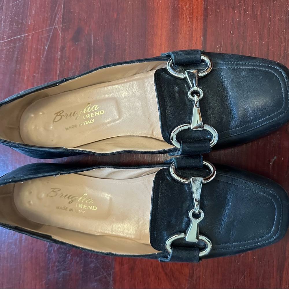Black Leather Italian Loafers